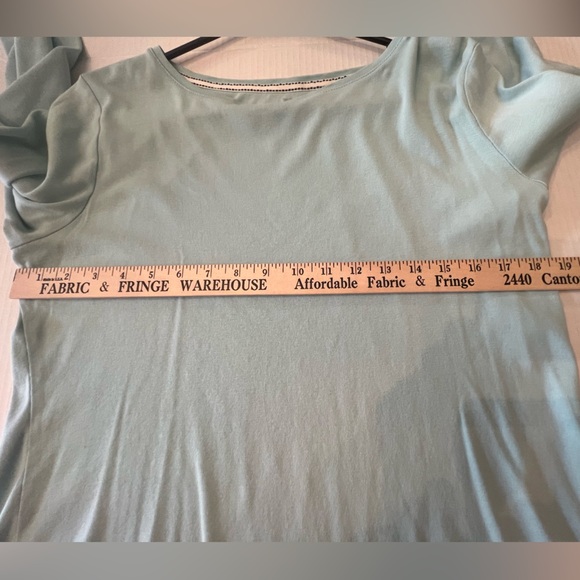 TALBOT’S BATEAU NECK TEE BLUE ICE. SIZE XL - Picture 6 of 6